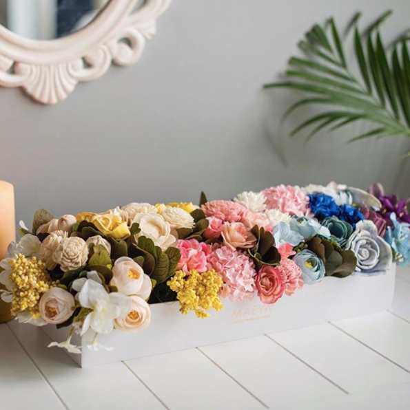 House warming gifts- A beautiful long dried flower table decor handmade with love.