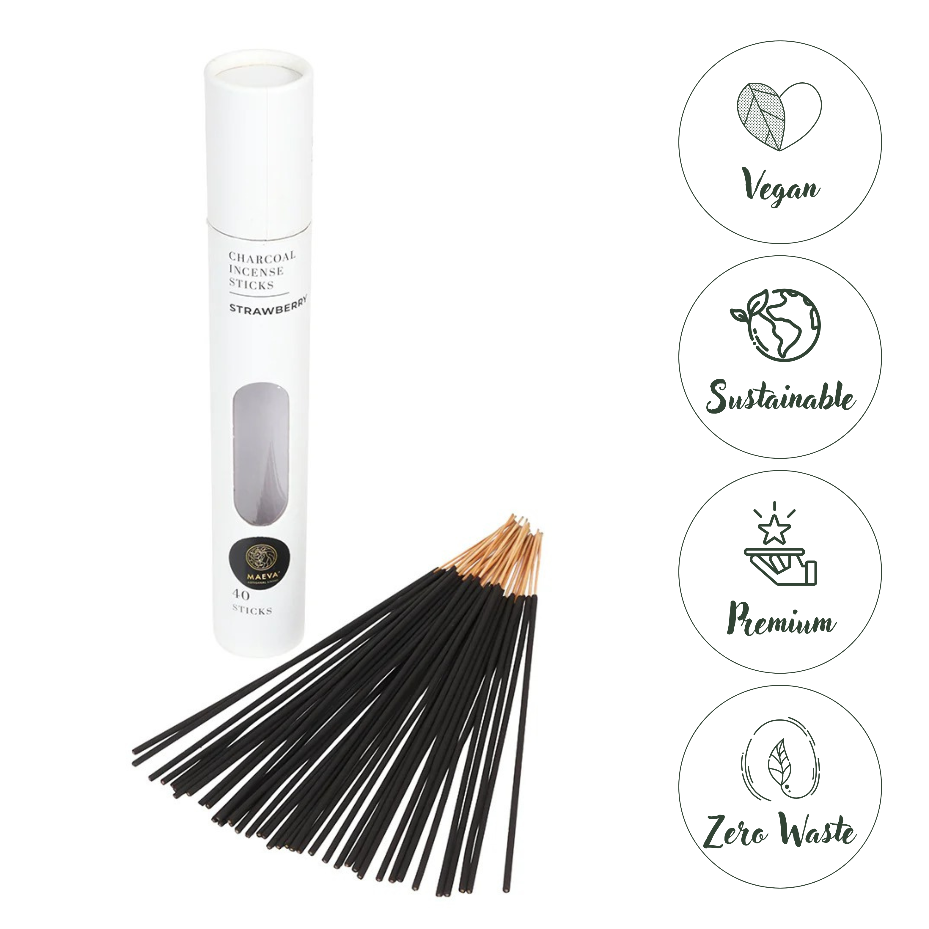 Strawberry Charcoal Incense Sticks