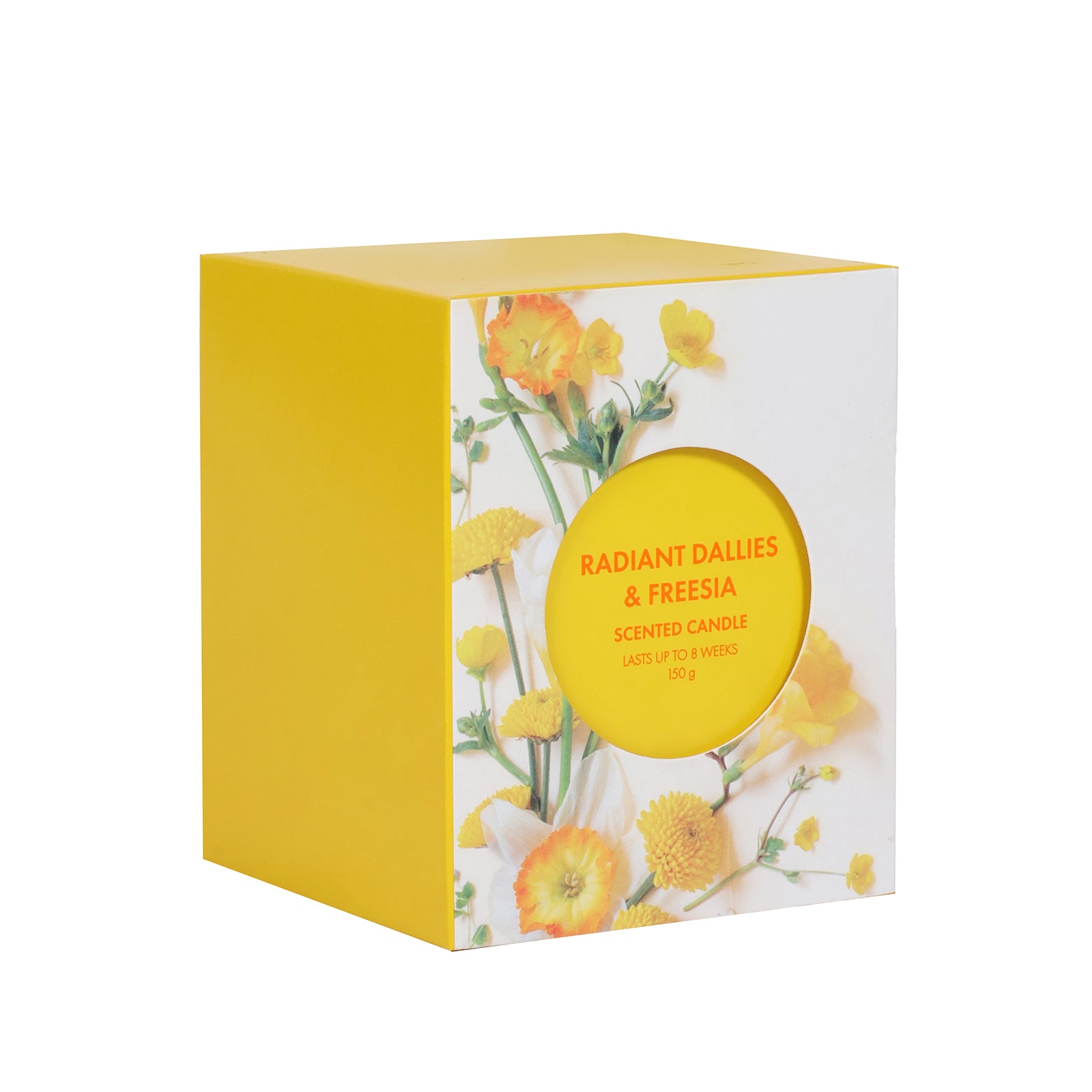 Radient Dallies and Freesia Glass Candle