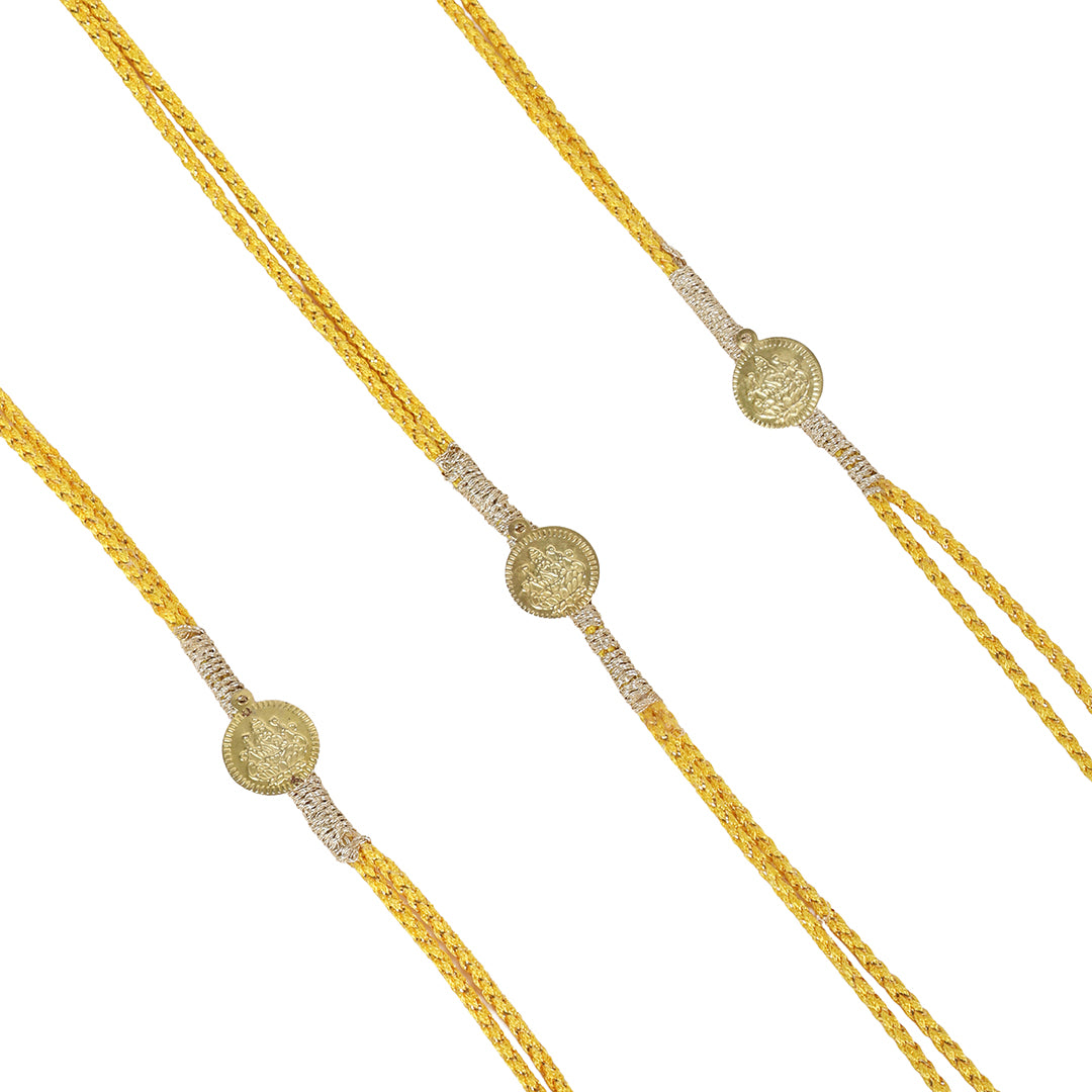 Gulbahar gold embellished rakhi for Women (set of 3)