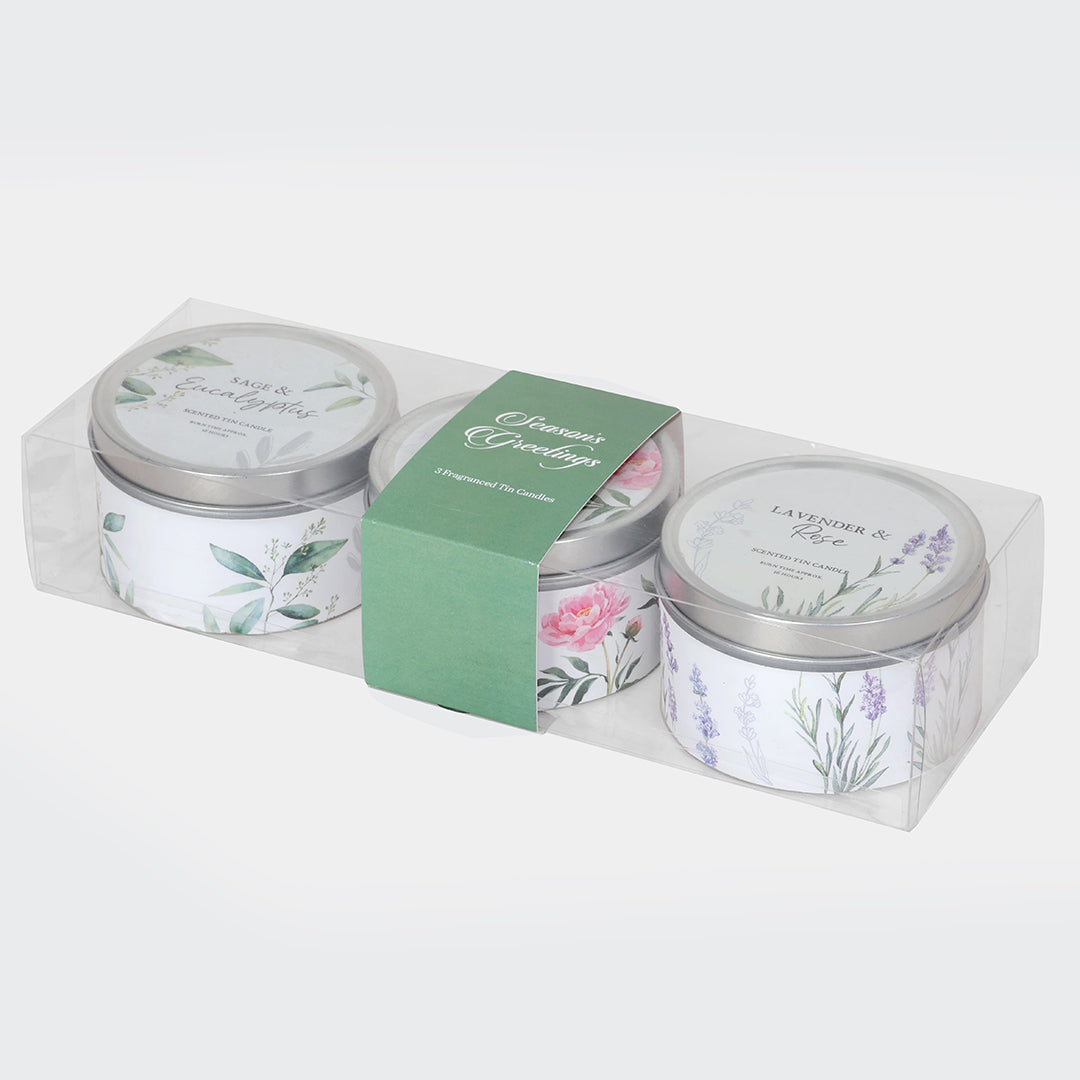 Festive Assorted Scented Tin Candles - Ver 1
