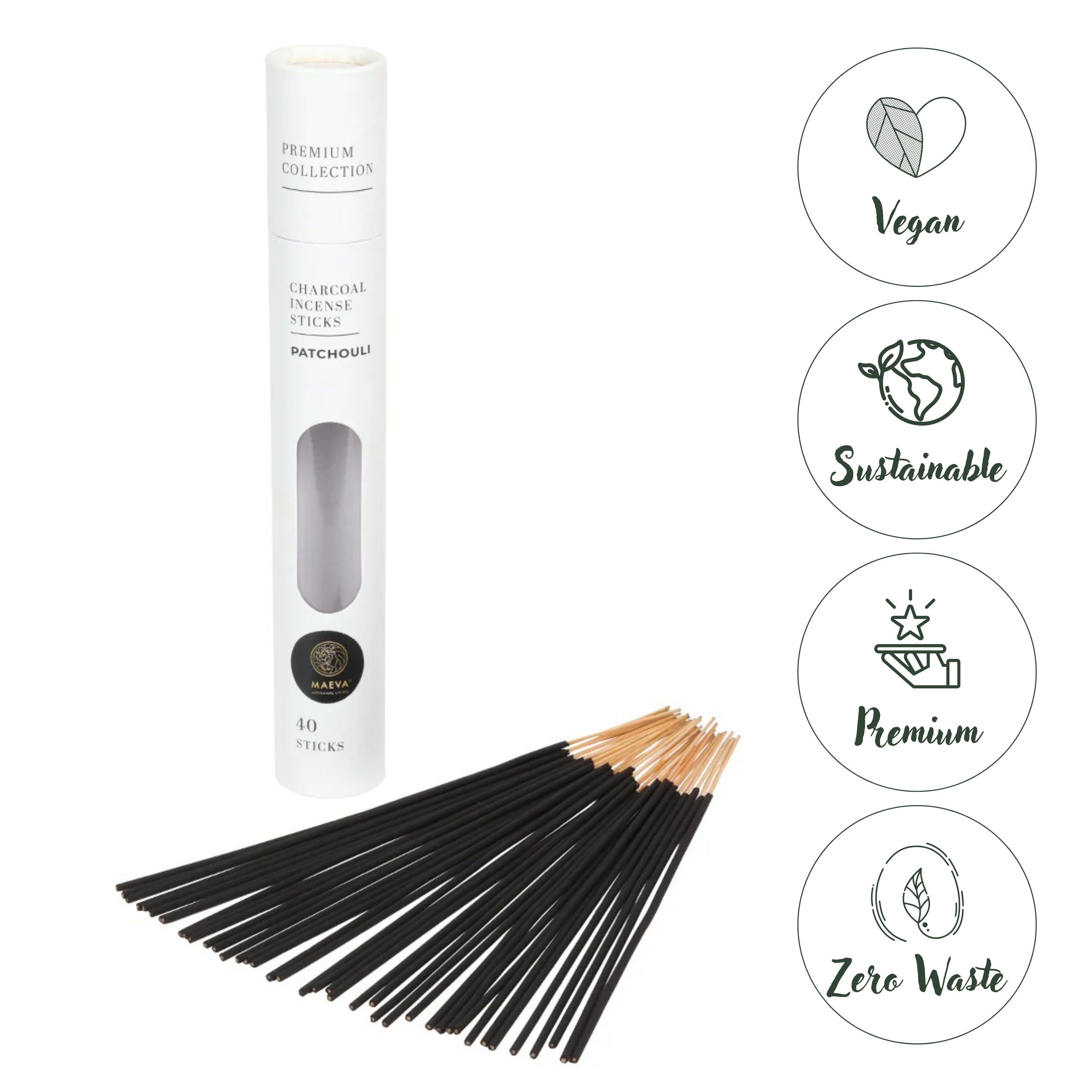 Patchouli Charcoal Incense Sticks