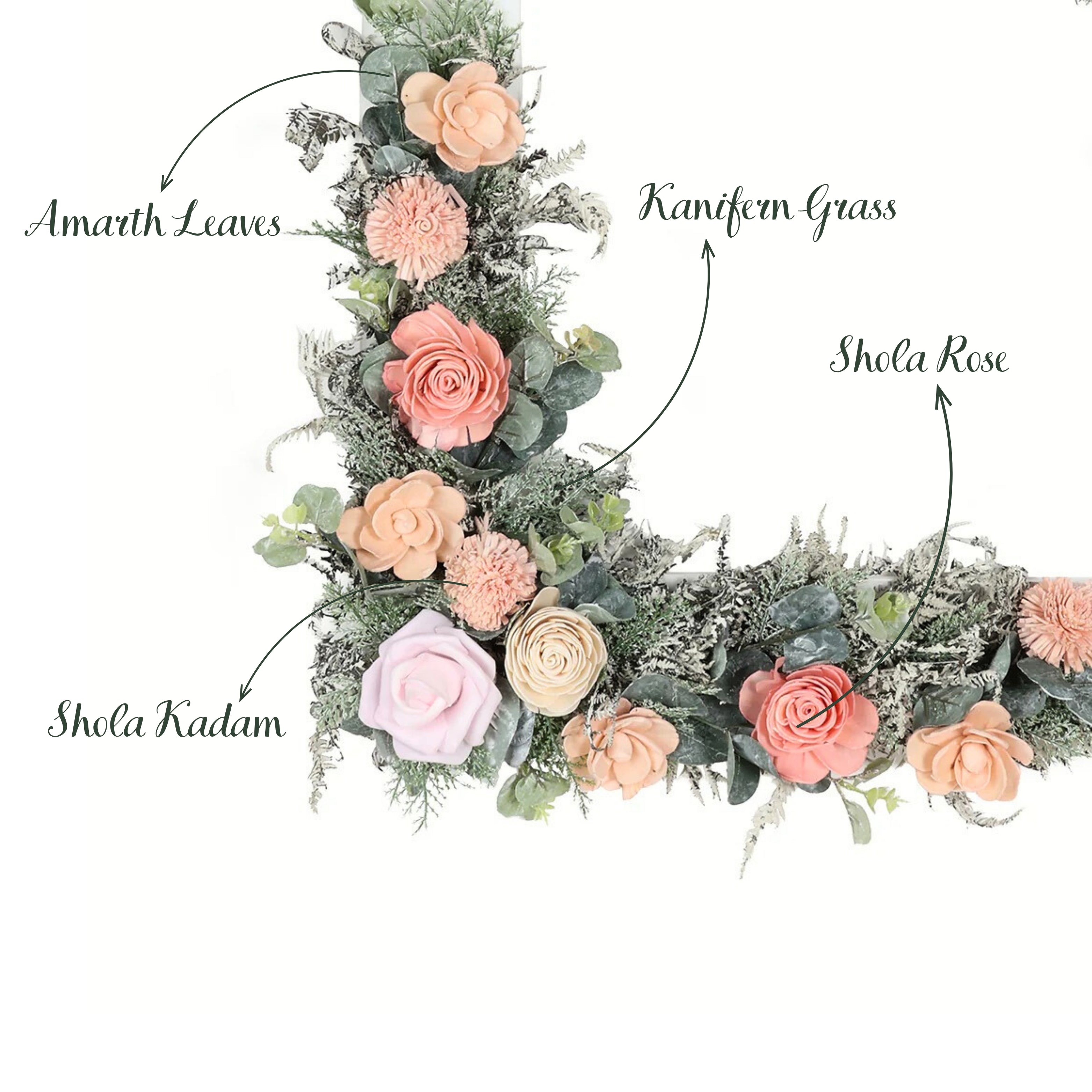 White Royalty Floral Frame