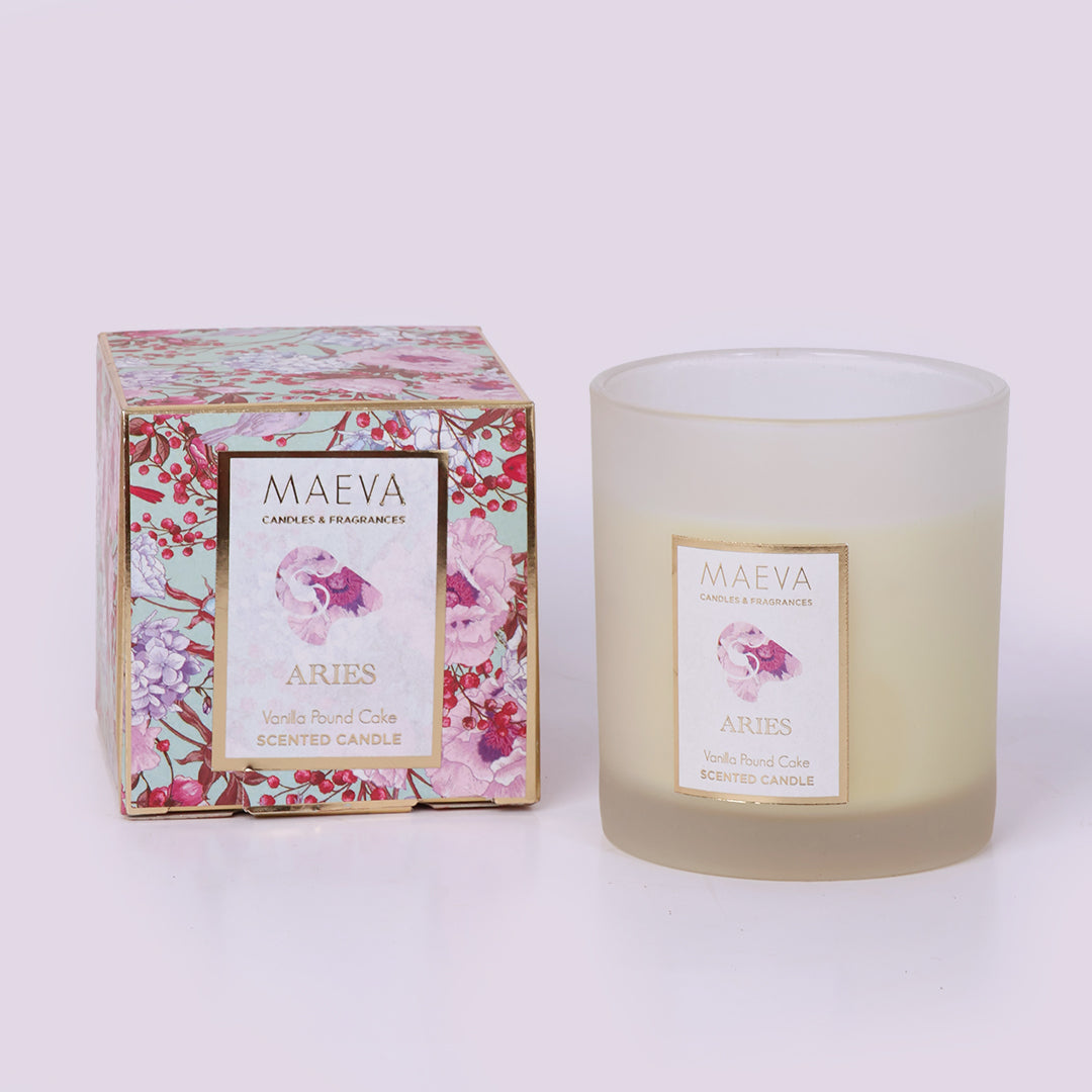 Zodiac Frosted Glass Candle