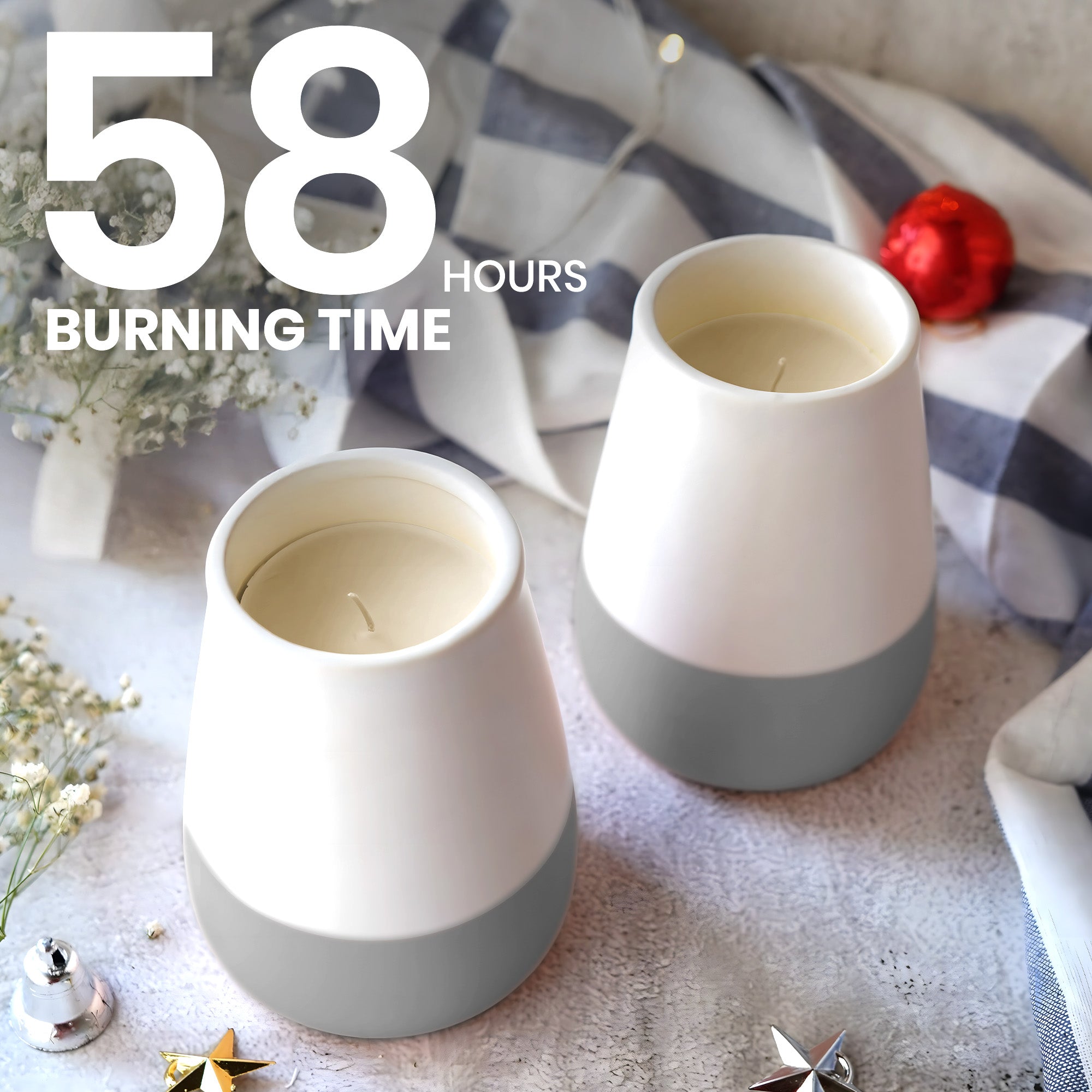 Lavender Scented Ceramic Jar Candle