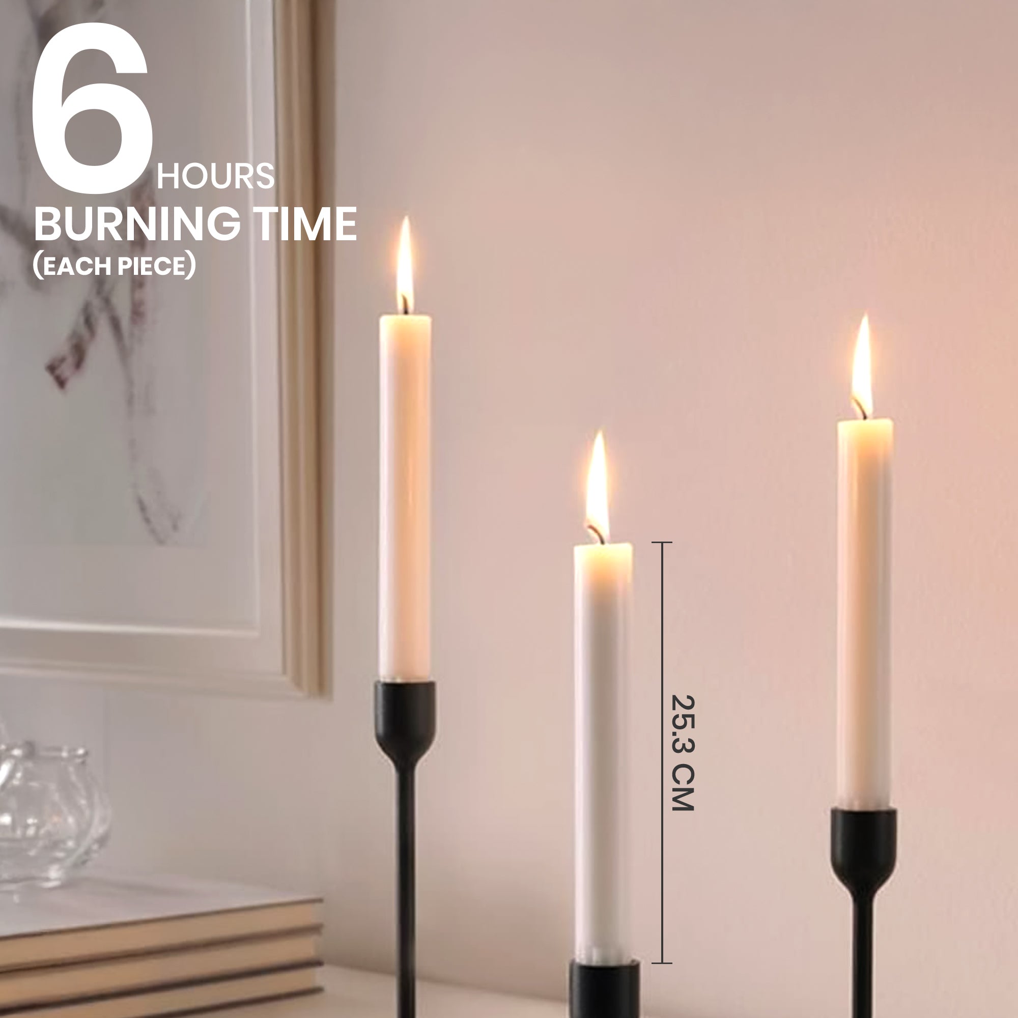 Cupid & Psyche Taper Candles - Pack of 10