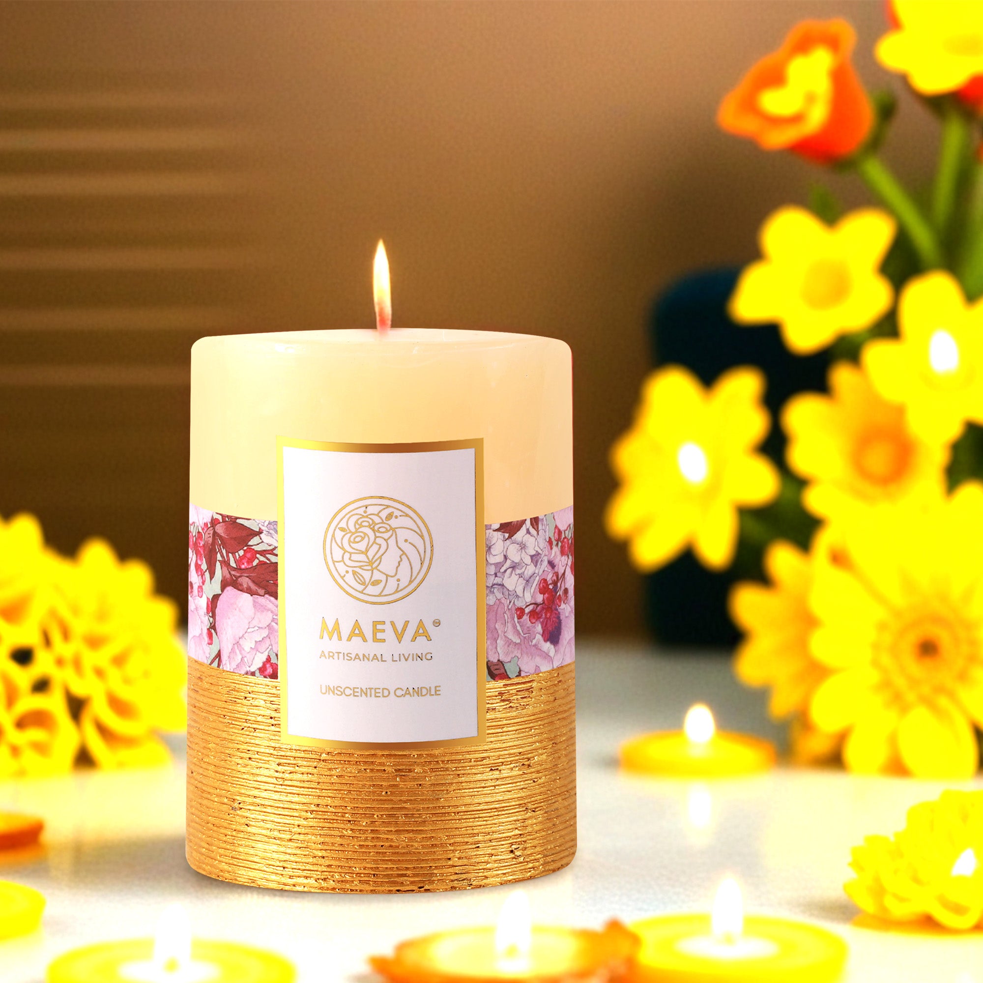 Birthday Pillar Candle - MEDIUM