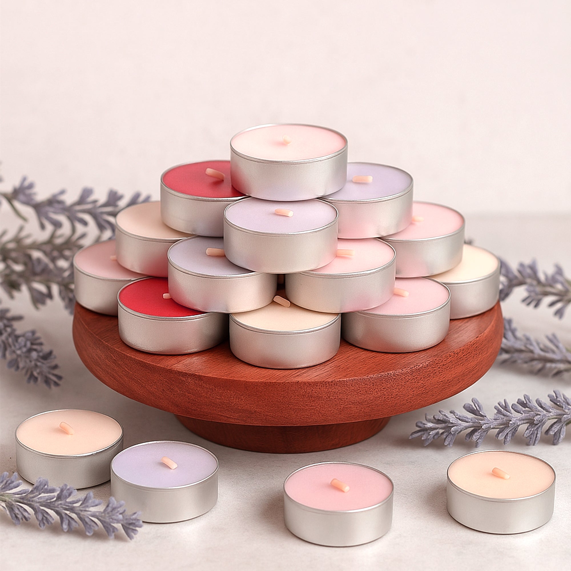 Nalini Colored Tea lights - Pack of 100