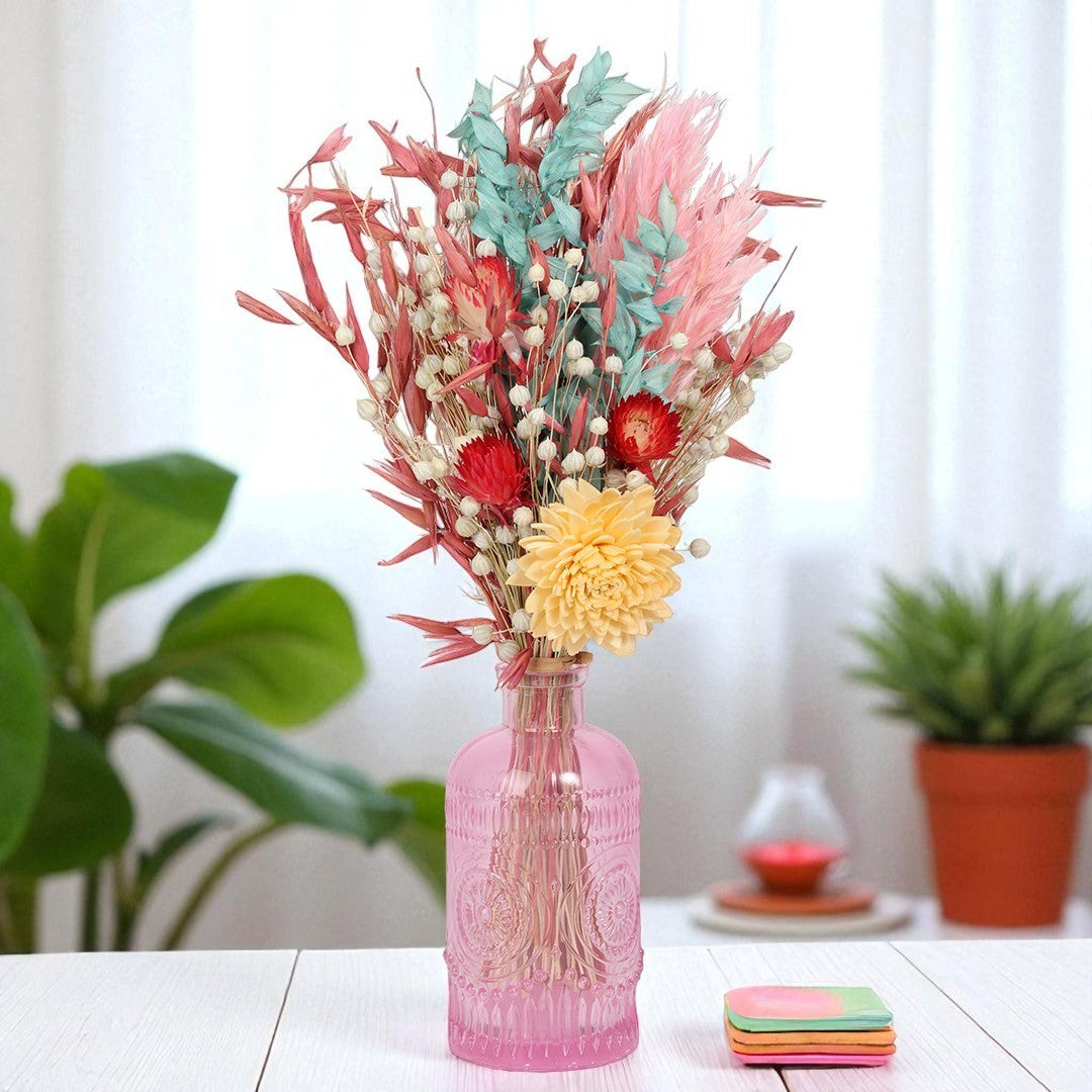 Candy Embossed Flower Vase