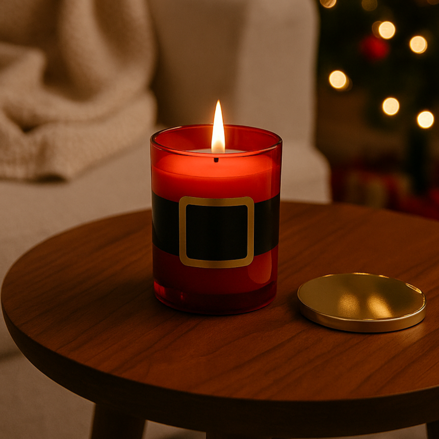 "Santa Belt" 15 Oz Jar Candle