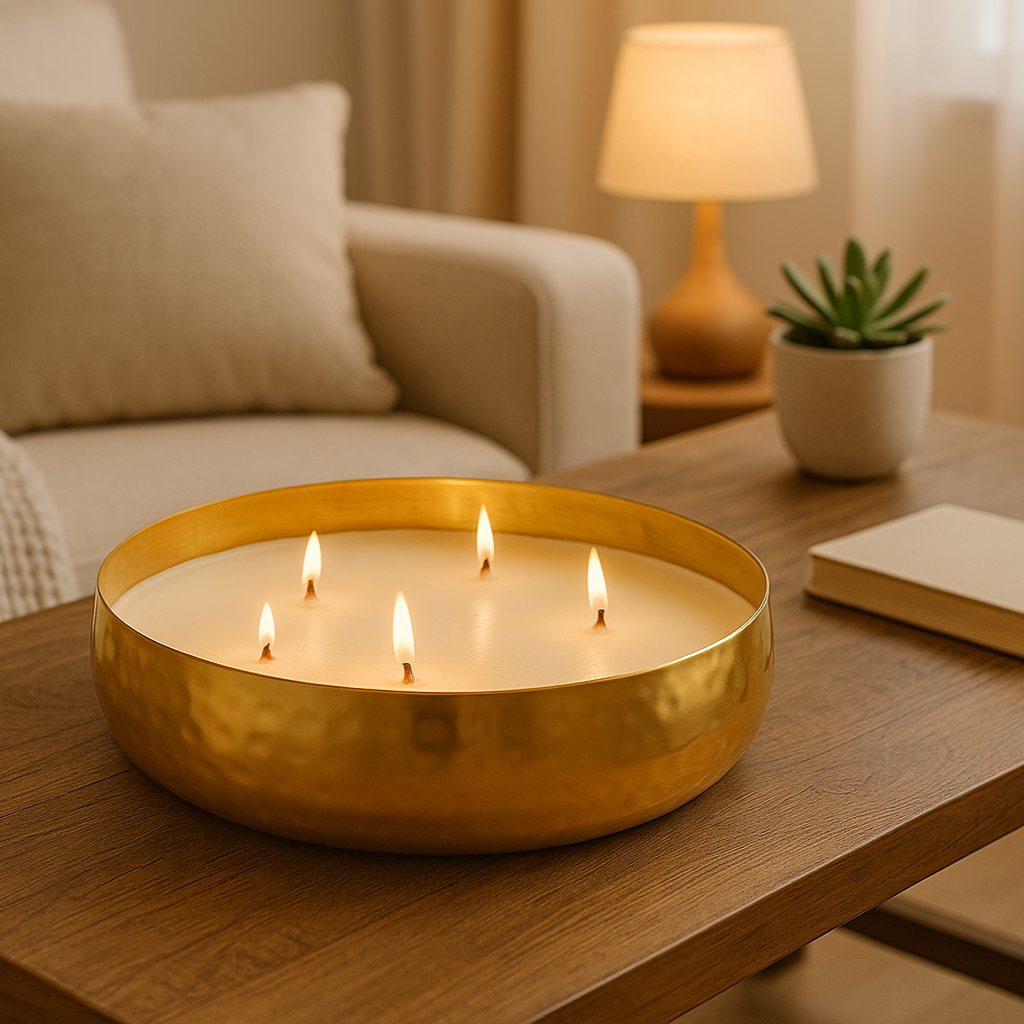 Gold Multi-Wick Scented Candle