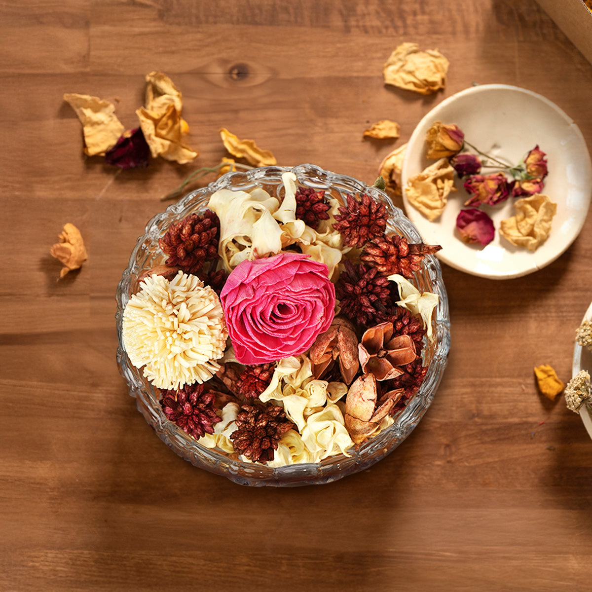 Rosette Potpourri Jar