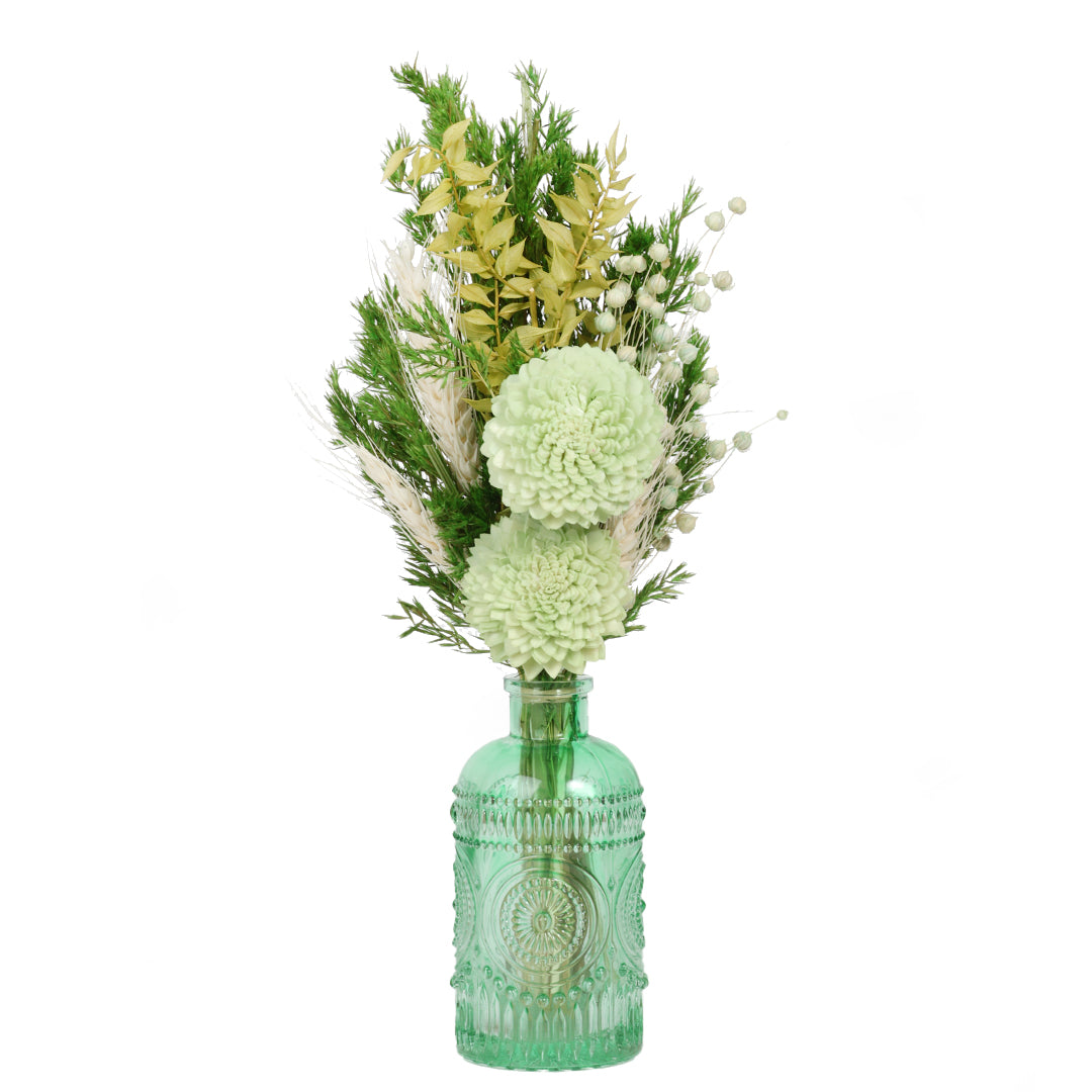 Emarald Embossed Flower Vase