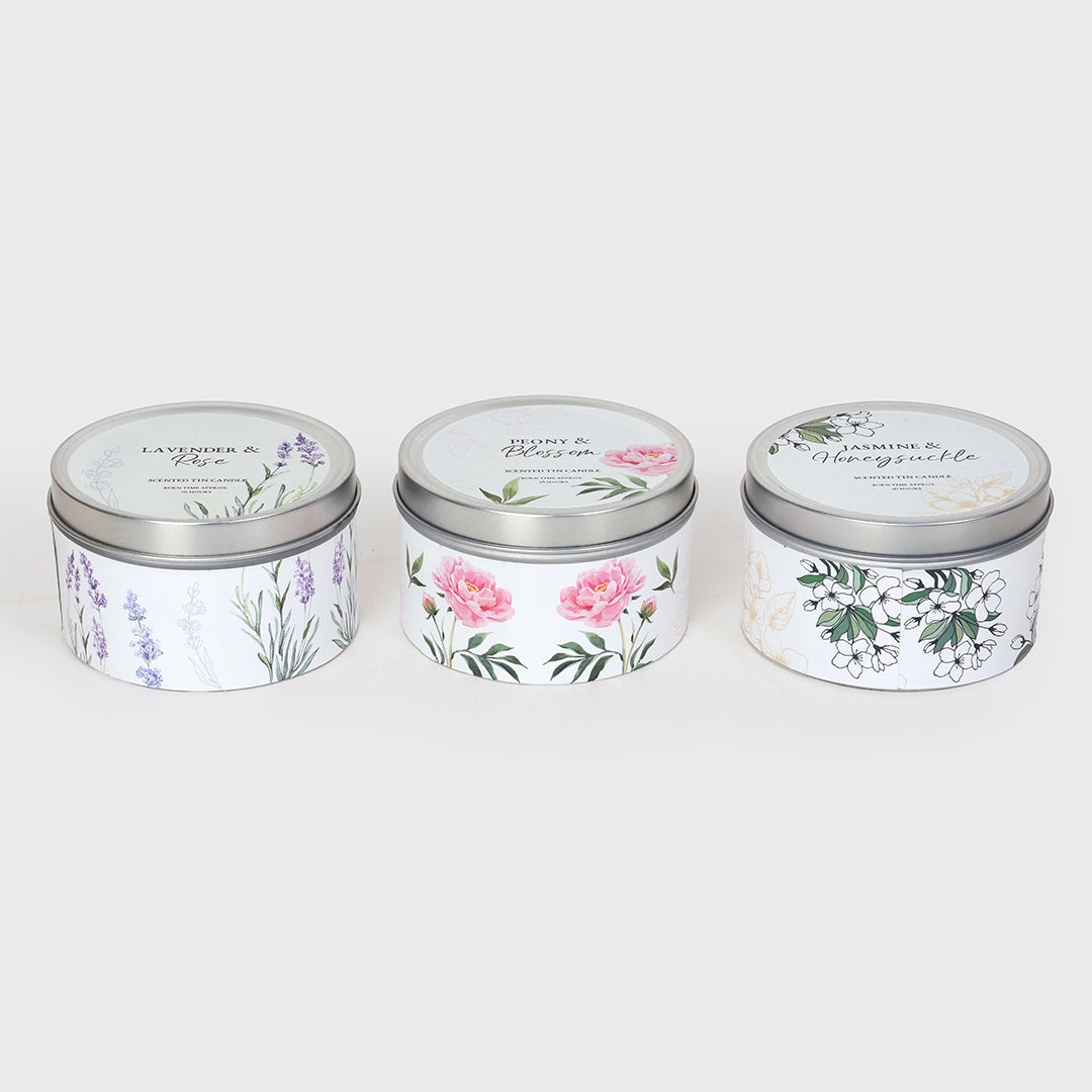 Festive Assorted Scented Tin Candles - Ver 2 | Scented Candle for Corporate Gifting | Scented Candle Gift Set
