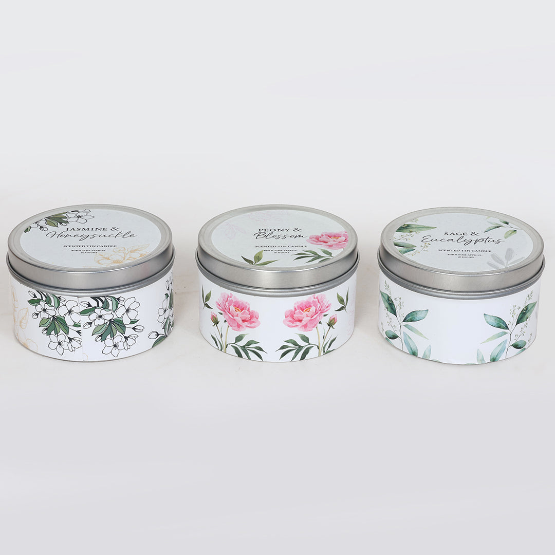 Festive Assorted Scented Tin Candles - Ver 3 | Scented Candle for Bulk Order | Scented Candle Gift Set