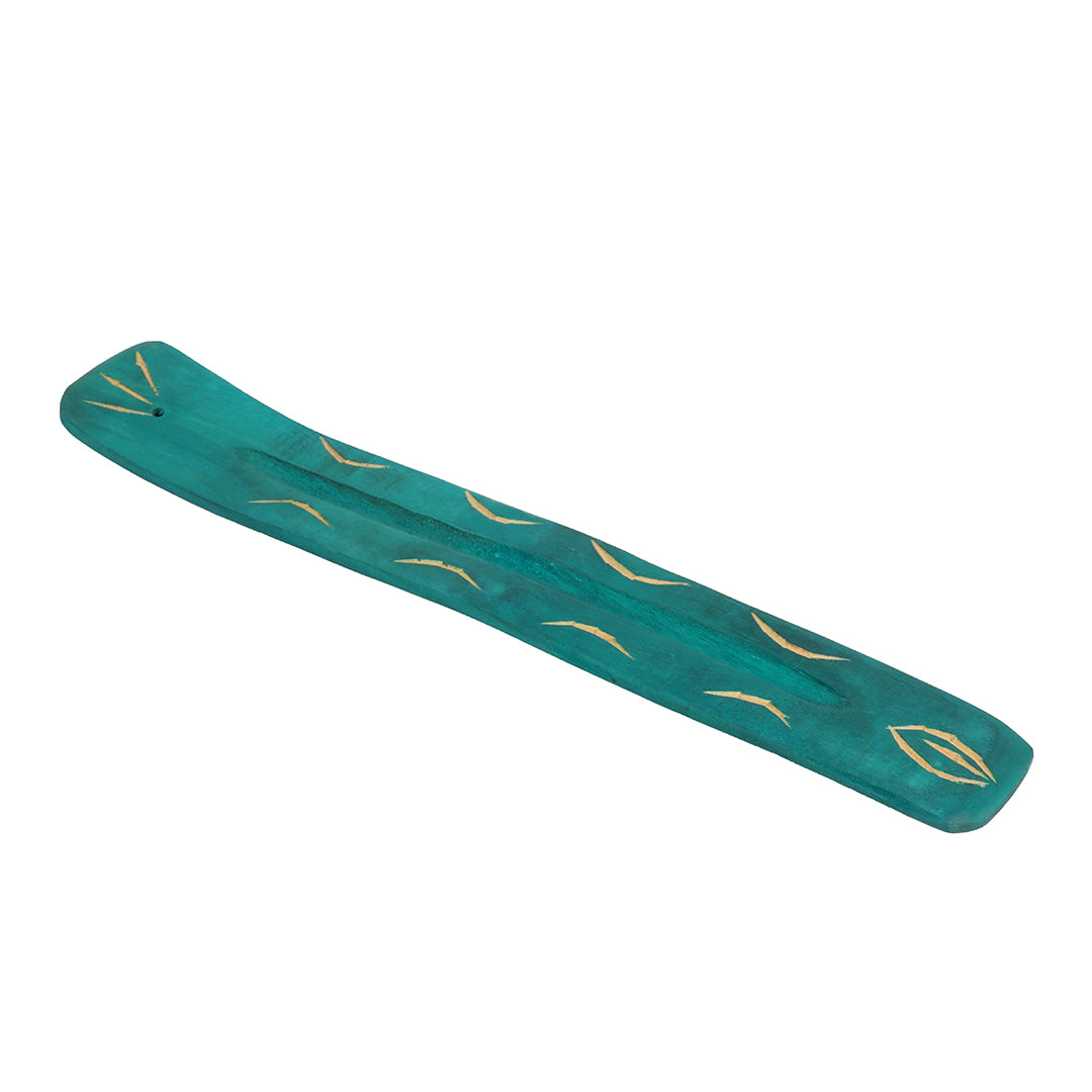 Green Wooden Incense Holder
