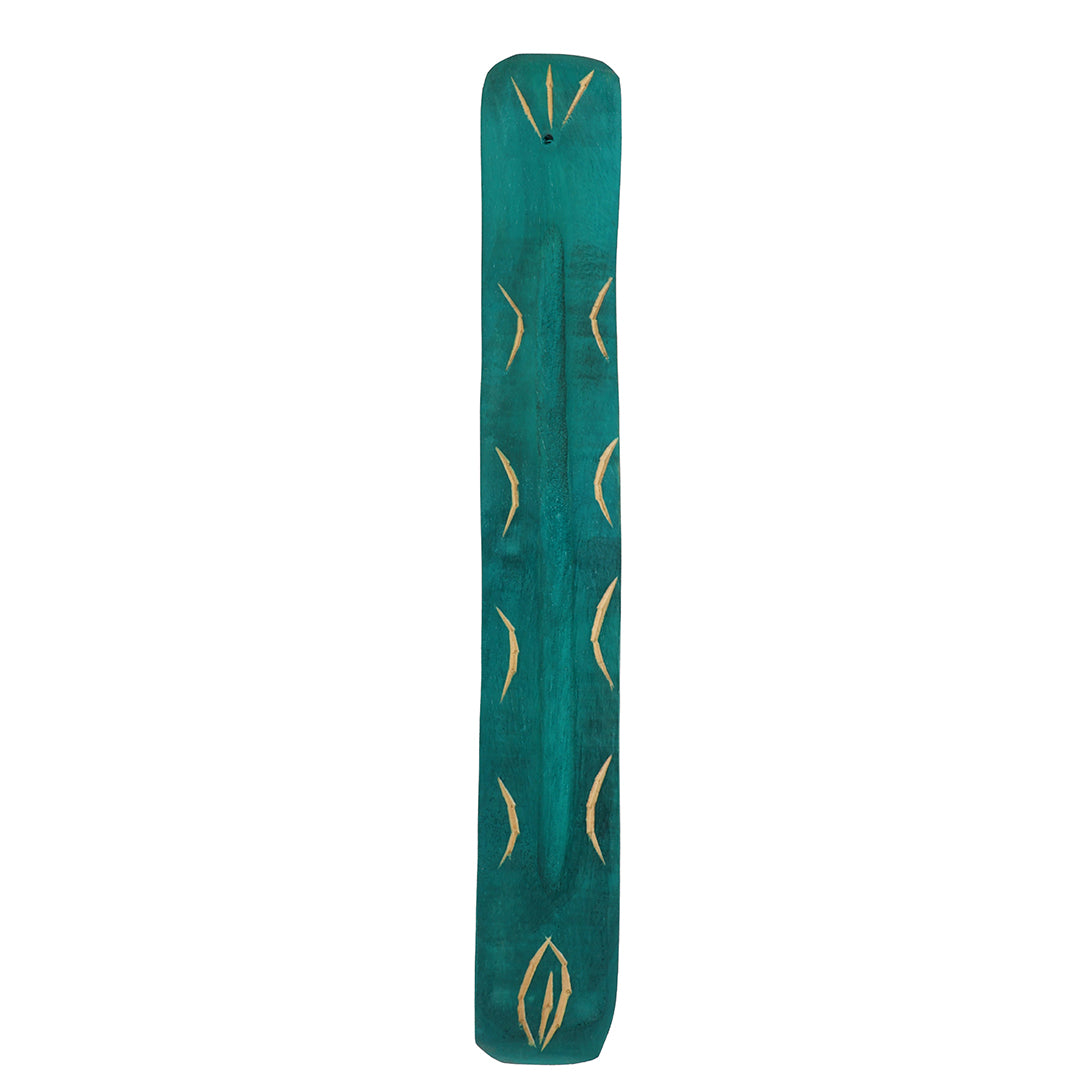 Green Wooden Incense Holder