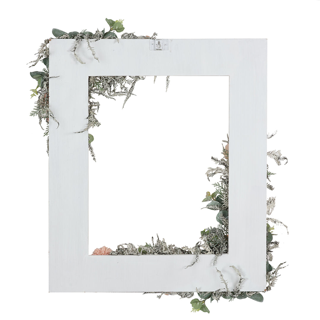 White Royalty Floral Frame