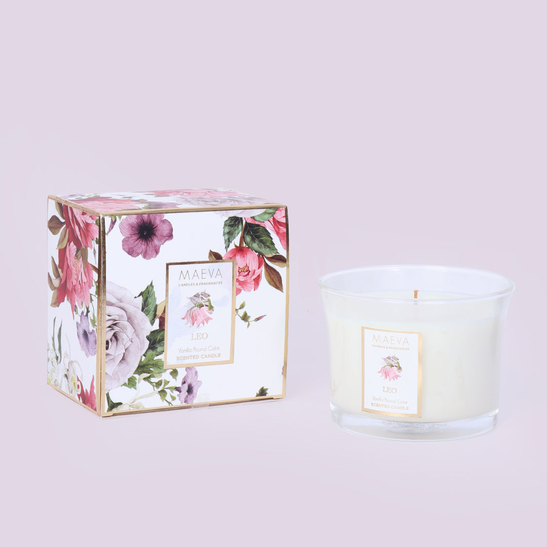 Zodiac Flared Glass Candle