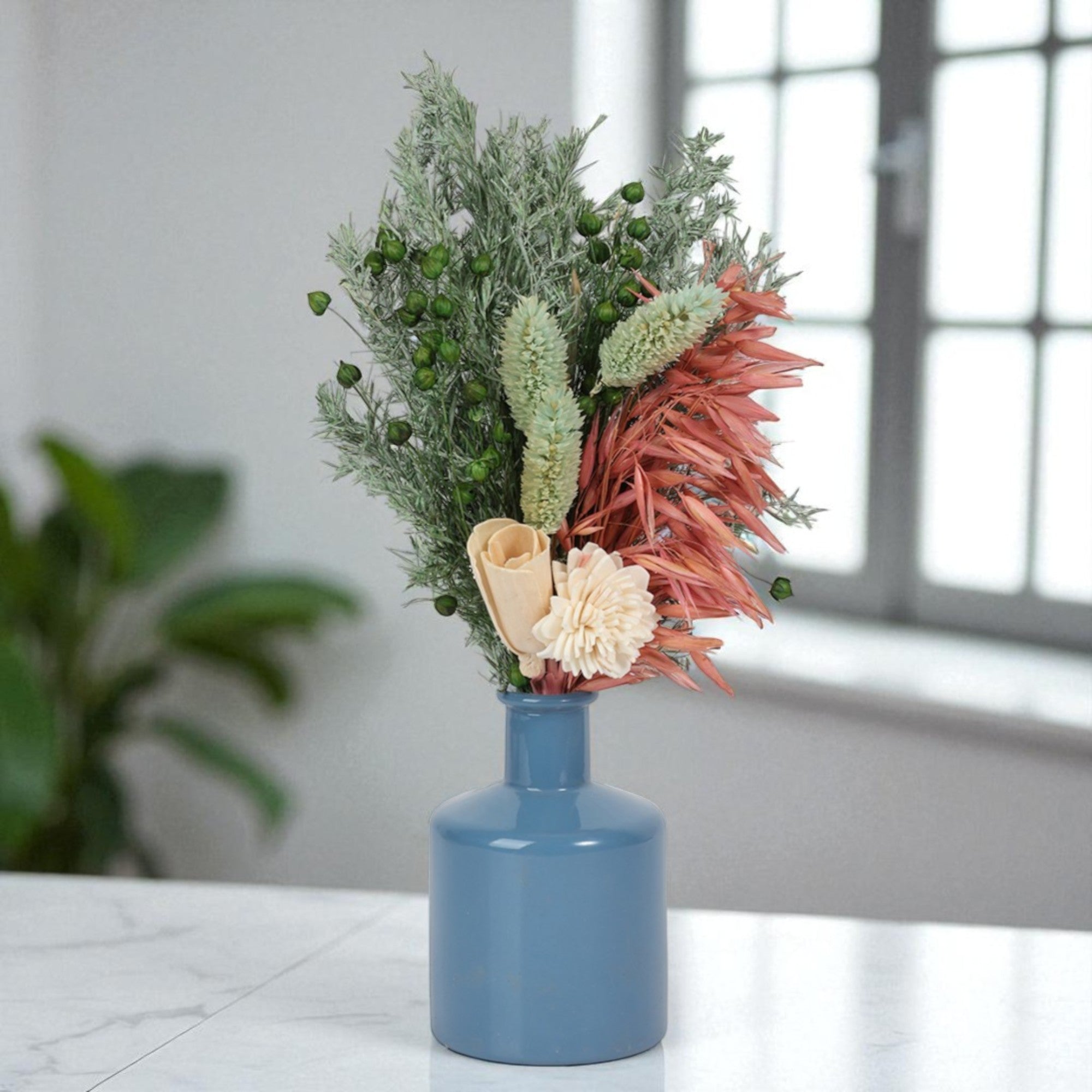 Ocean Glass Flower Vase