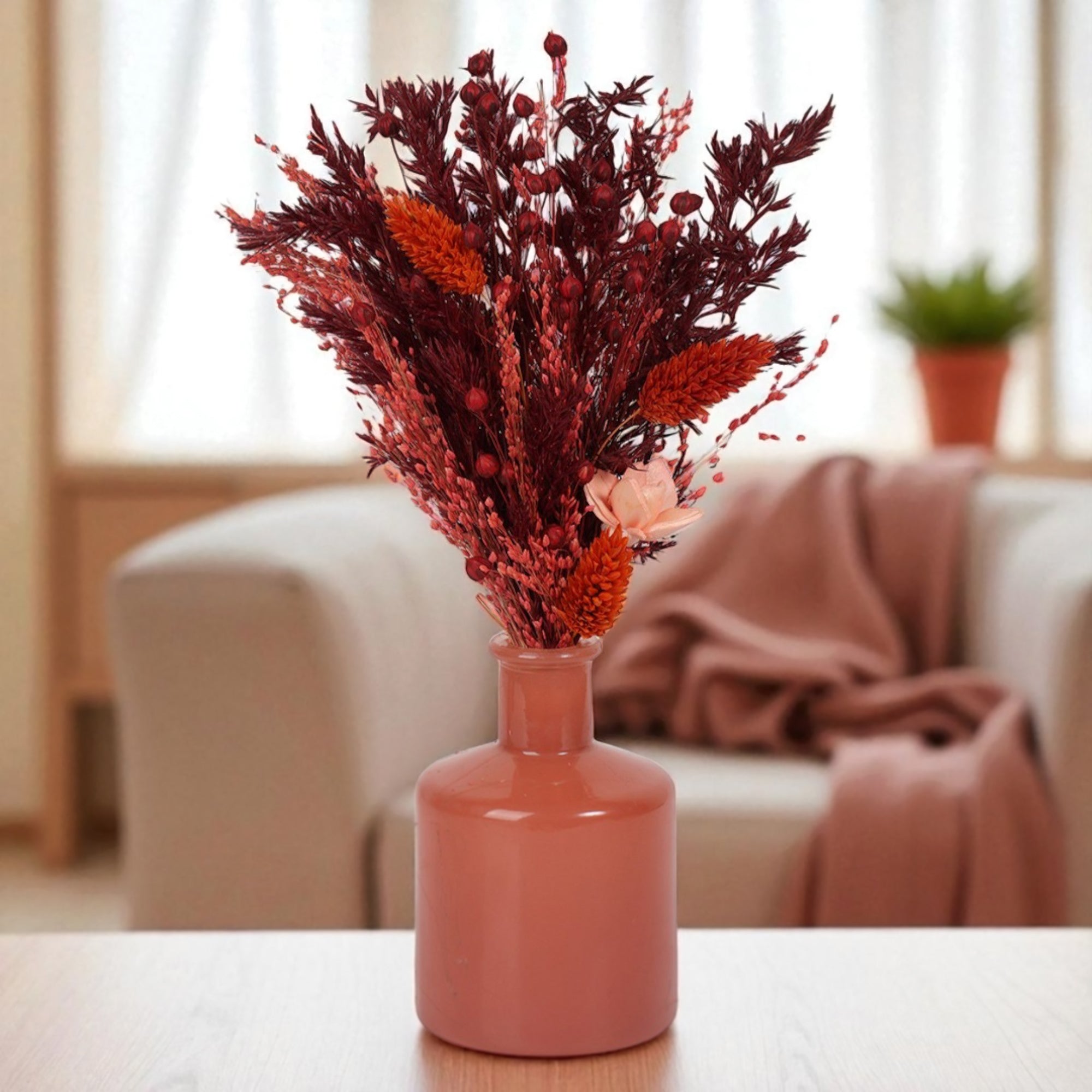 Rose Glass Flower Vase