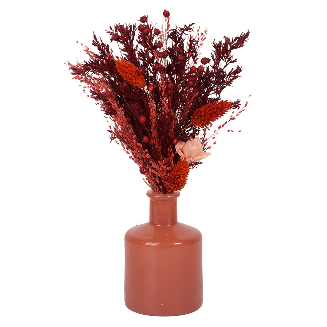 Rose Glass Flower Vase