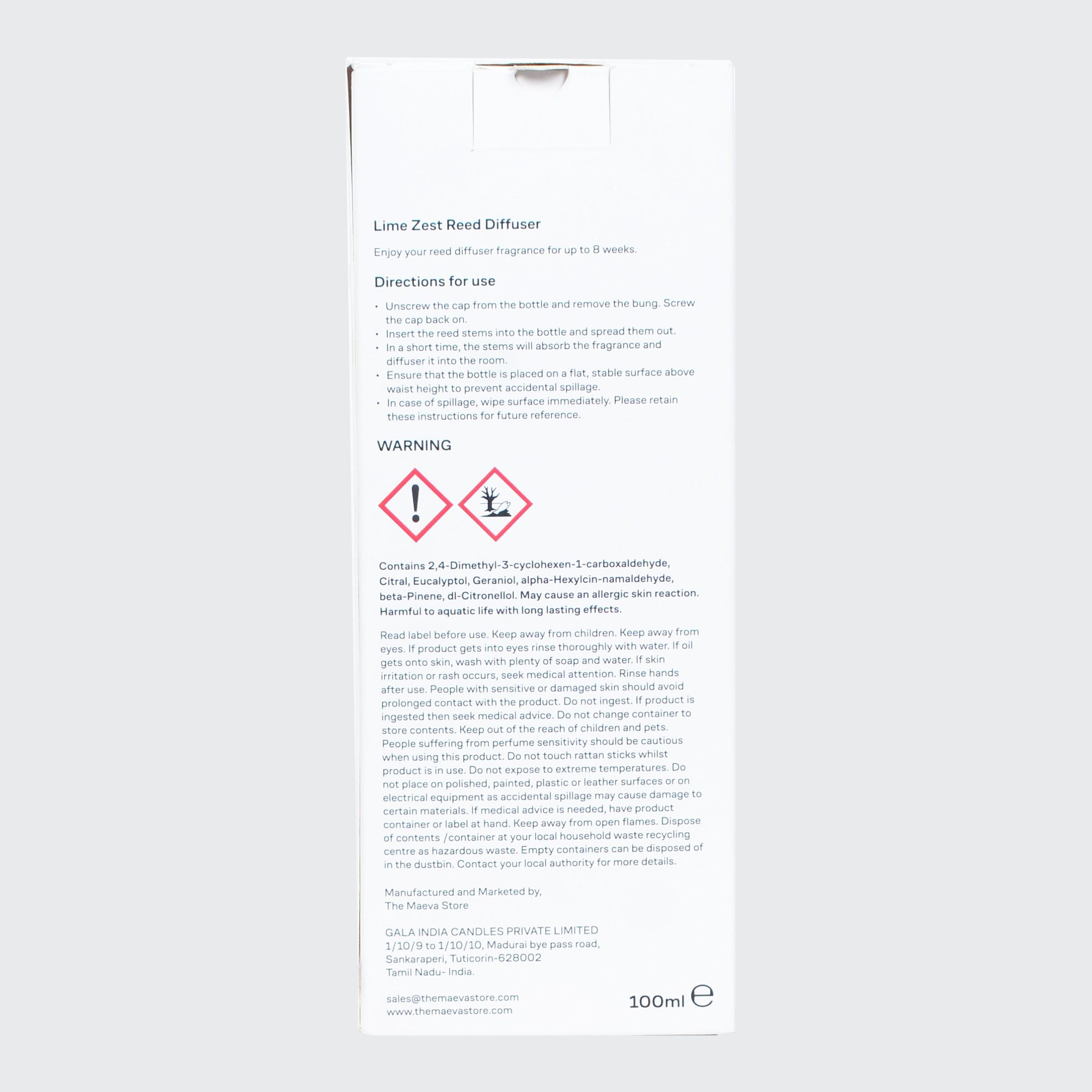 Lime Zest Reed Diffuser