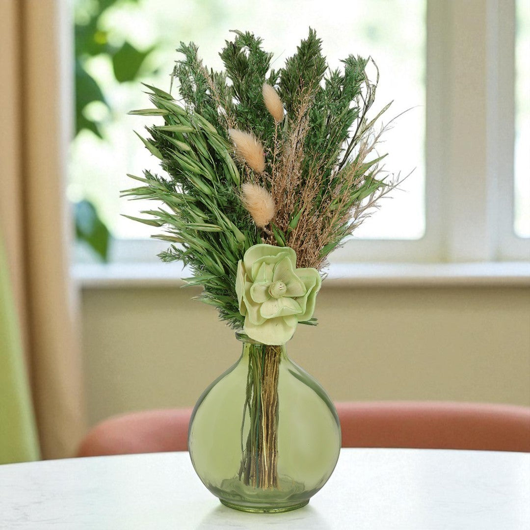 Meadow Glow Round Flower Vase