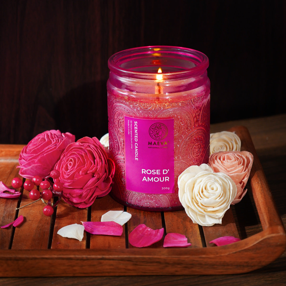 Rose d'Amour Scented Candle