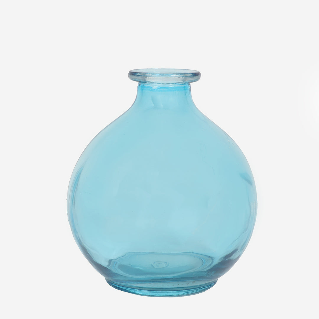 Blue Horizon Round Flower Vase