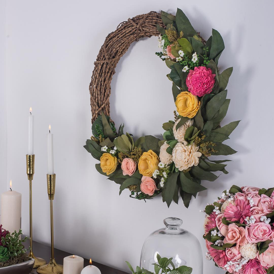 Forest Fantasy Dried Flower Jumbo Wreath