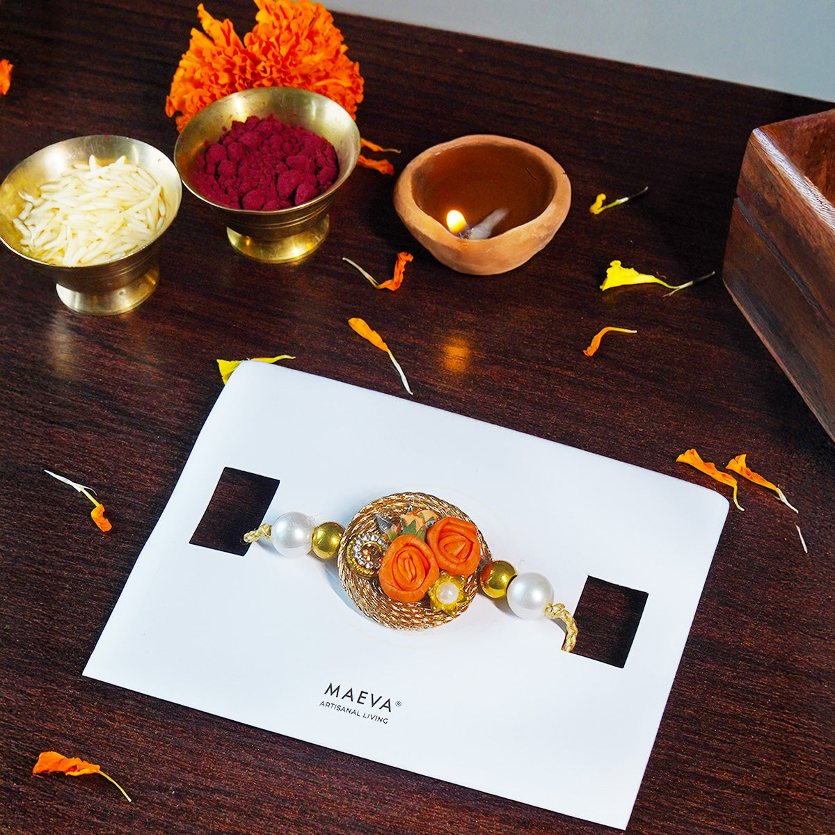 Gulbahaar Tangerine Rakhi - KID