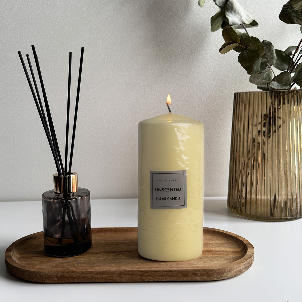 Lifescapes Pillar Candle – Small (Ivory)