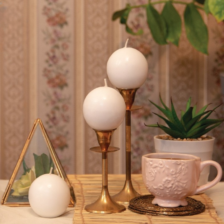 Ball Candles - Pack of 6