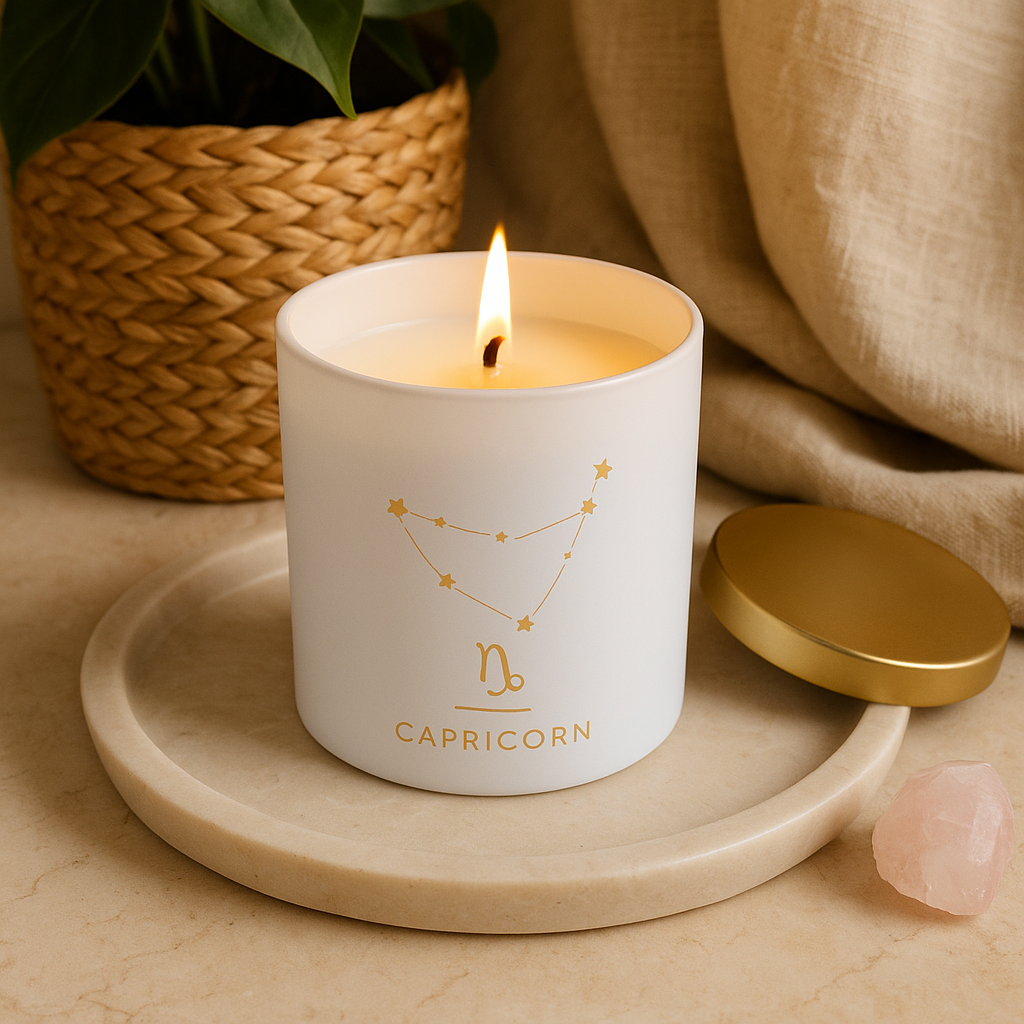 Capricorn Zodiac Scented Jar Candle