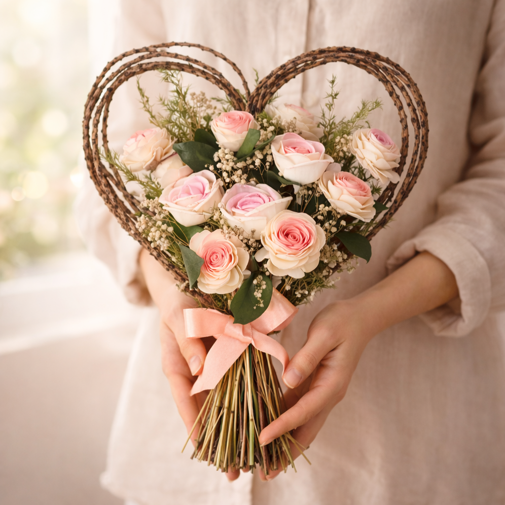 Roses in my Heart Bouquet