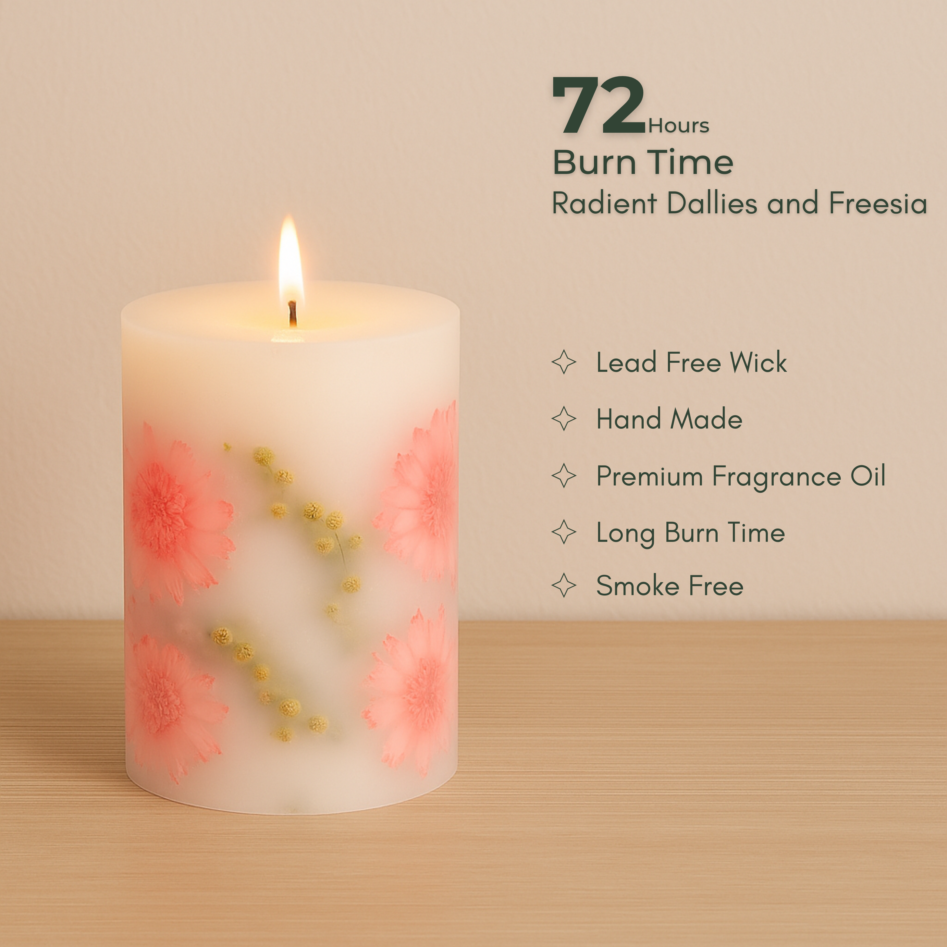 Petal Harmony Botanical Candle