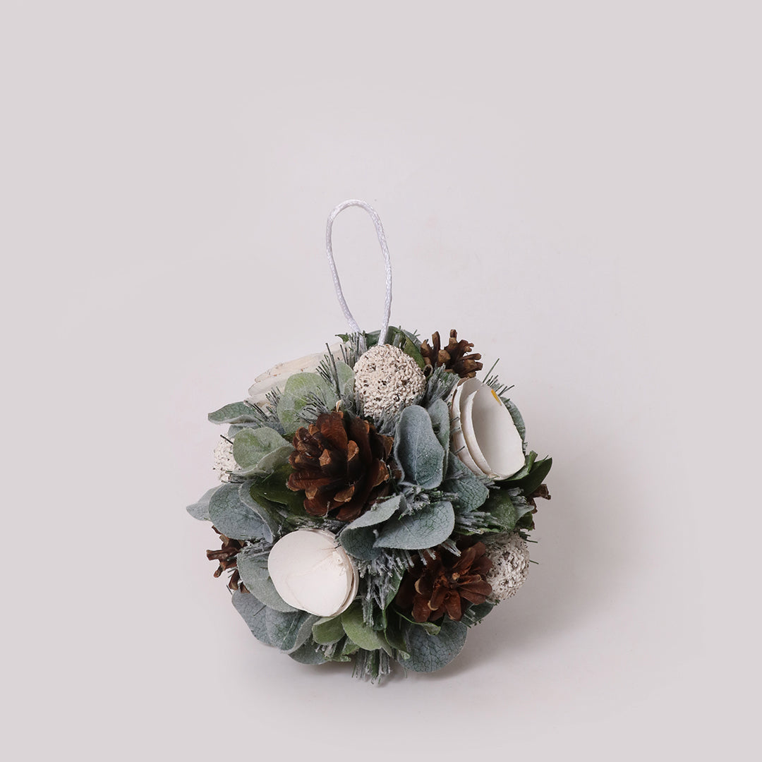 Winter Green Bauble Decor