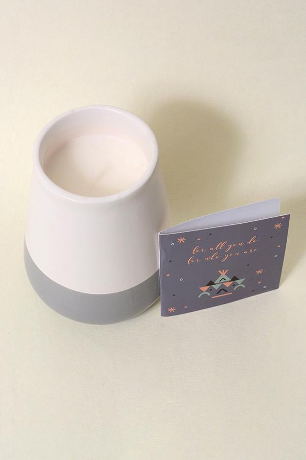 Lavender Scented Ceramic Jar Candle