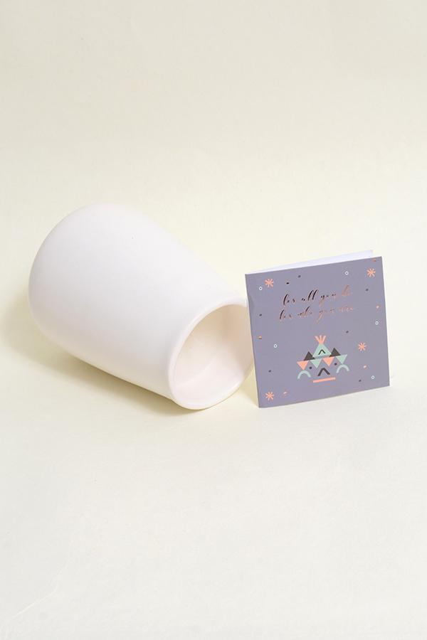 White Tuberose Scented Ceramic Jar Candle