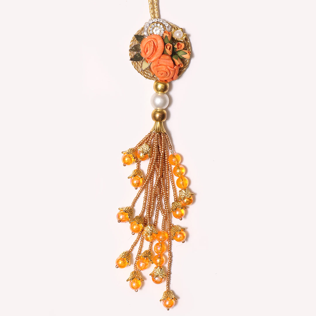 Gulbahaar Tangerine Rakhi - COUPLE