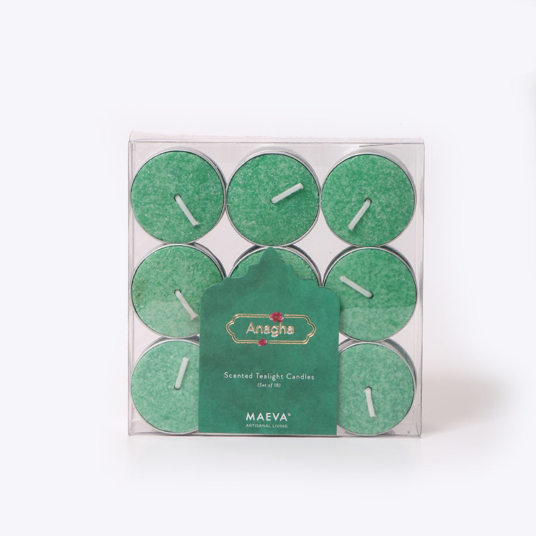 Anagha Scented Tealight Candles - Pack of 18