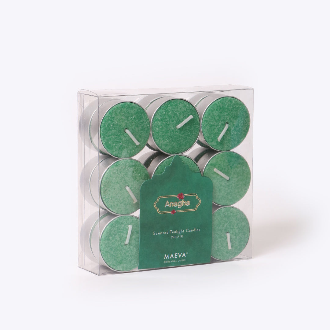 Anagha Scented Tealight Candles - Pack of 18