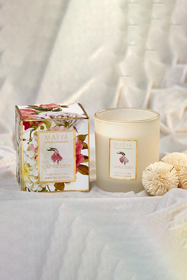 Zodiac Frosted Glass Candle