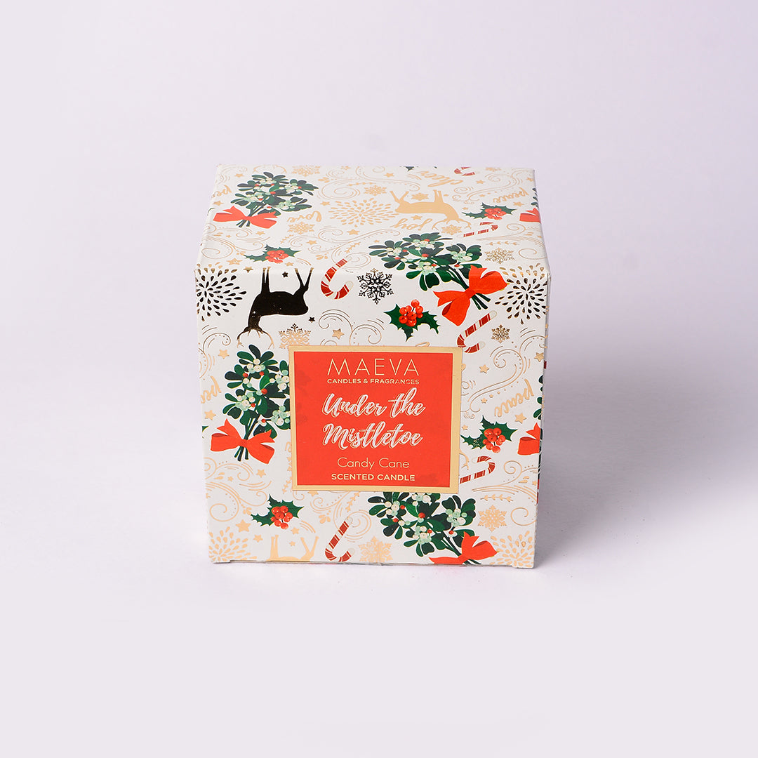 Christmas Flared Glass Candle