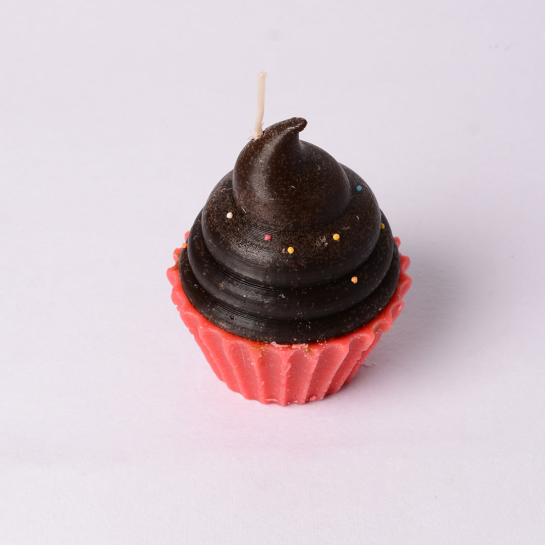 Sweet Macaroon Cupcake Candle
