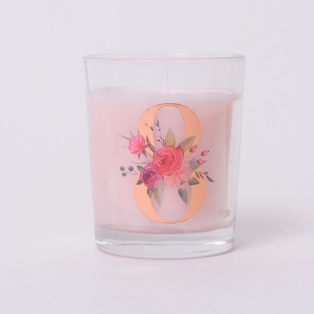 Monogram Shot Glass Candles