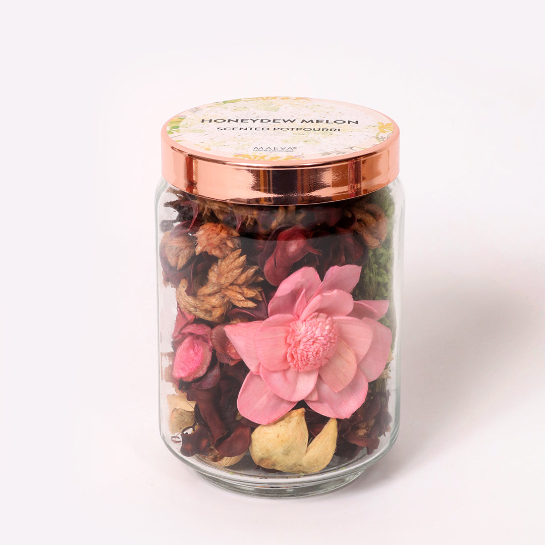 Honeydew Melon Potpourri Jar | Scented Potpourri for Relaxation & Refreshment