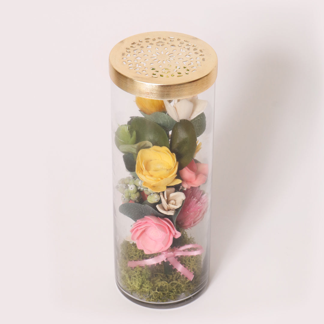 Glass Tube Floral Decor