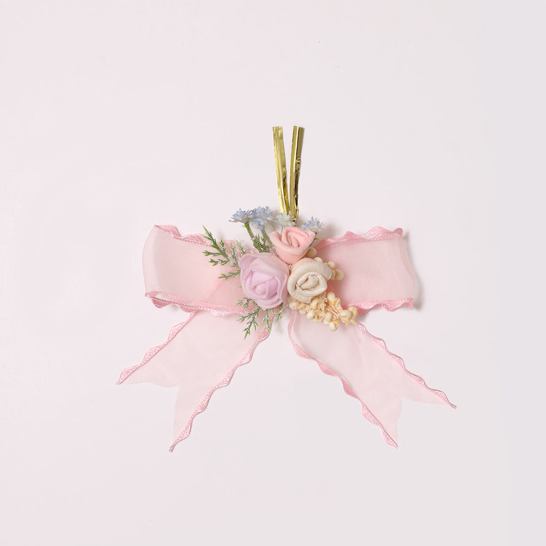 Pink Floral Gift Embellishment
